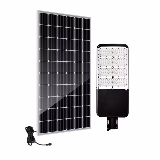 실외 올인원 IP66 80W 100W 방수 황혼에서 새벽 태양광 패널, 실외 PV 에너지 구동 투광등, 리튬 배터리가 포함된 CCTV LED 거리/정원/가로등