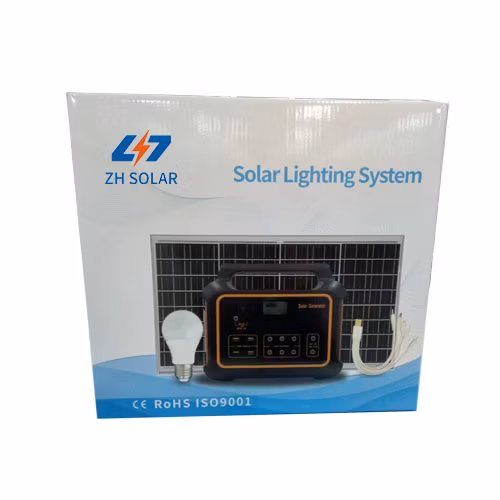 가정용 조명 및 휴대폰 충전을 위한 휴대용 태양광 미니 홈 패널 세트